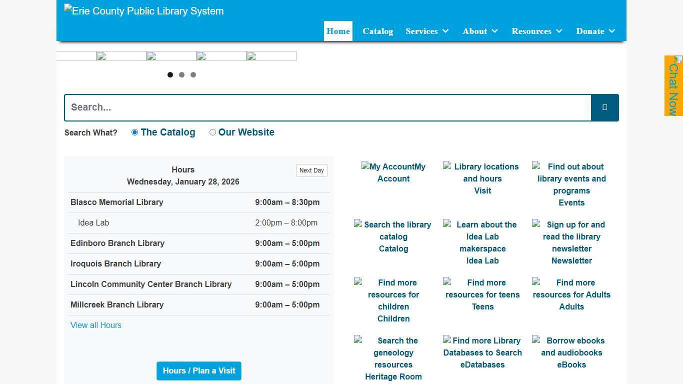 Home Erie County Public Library