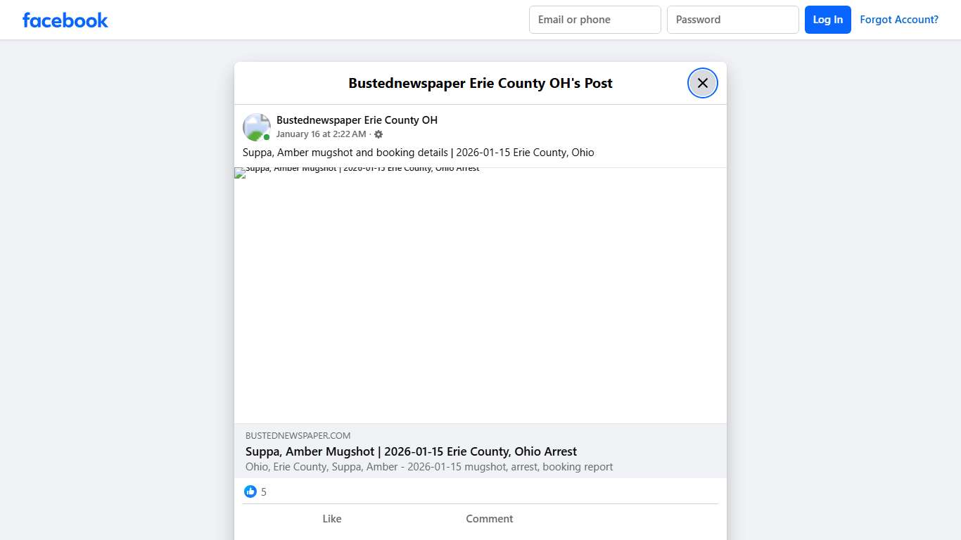 Suppa, Amber mugshot and... - Bustednewspaper Erie County OH Facebook